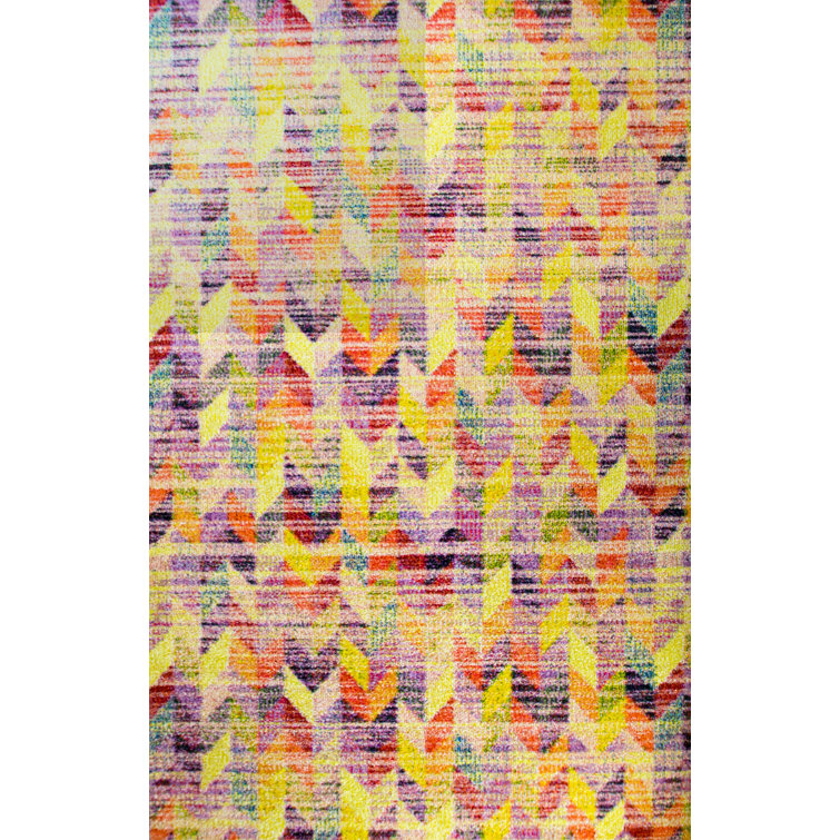 Metro Lane Erica Tufted Yellow/Purple Rug & Reviews Wayfair.co.uk